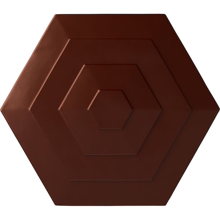 Ekena Millwork Woodruff Ceiling Medallion, Hand-Painted Antique Copper, 23 1/4"OD x 7/8"P CM23WFACS
